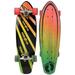 Hang Ten 28 Inch Rasta Complete Cruiser Skateboard For Kids Ages 5+