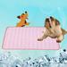 Dog Cooling Bed Mat Summer Soft Slipcover Breathable Pet Cooling Mat for Kennel Pet Bed Dog Cool Bed Liner Blanket for Small Medium Large Dogs