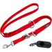 DDOXX Nylon Dog Leash 3-Way Adjustable 6.6 ft - for Dogs Large & Small - Double Dog