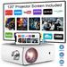 Native 1080P Projector Supports 4K & Dolby Sound 15000 Lumens Bluetooth 5.1 5G WiFi 250 Video Projector with Screen Compatible with Smartphone TV Stick HDMI VGA USB TF AV