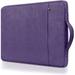 RAINYEAR 15 Inch Laptop Sleeve Case Specially Compatible with New 15 MacBook Pro Handbag with Handle Strap Front Pocket Padded Briefcase Polyester Waterproof Cover Computer Carrying Bag Purple