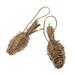 2Pcs Natural Grass Carrot Radish Pet Cage Hanging Exercise Climbing Toy Chew Toy Molar Toy For Bird Parrot Hamster Rabbit Chinchilla