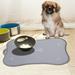 Happy Date Silicone Pet Placemat for Dog and Cat Waterproof Non-Slip Bowl Mat Prevent Food and Water Overflow High-Lips Feeding Mats Suitable for Medium and Small Pet