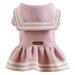 Baywell Dog Harness Dress Comfy Puppy Girl Skirt Doggy One-Piece Pet Clothes for Walk Doggie Outfits Cat Apparel Pink 2.2-3.3lbs