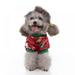 Maynos Soft Dog Pajamas Adorable Puppy Clothes Jumpsuit Pjs Lightweight Cat Coat Pet Apparel Santa Claus Design