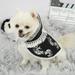 Shulemin Pet Cloak Printing Pet Cosplay Skin Friendly Pet Dogs Cats Cape Costume for Halloween Black