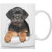 Rottweiler Puppy Coffee Mug - Ceramic Dog Coffee Mug - Perfect Rottweiler Gifts for Dog Lovers - Cute Rottweiler Home Decor for Rottie Mom - Great Birthday or Christmas Surprise for Dog Owner (11oz)