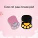Grofry Cute Cat Paw Mouse Pad Silicone 3D Non-slip Mice Mat for Computers Pink