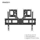 [US IN STOCK] LEADZM TMSS-104 32 -70 Corner Full Motion Articulating TV Wall Mount Bracket Max Weight 50Kg VESA 600*400