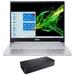 Acer Swift 3 SF313 Home & Business Laptop (Intel i5-1035G4 4-Core 13.5 60Hz QHD(2256x1504) Intel Iris Plus 8GB RAM 2TB PCIe SSD Backlit KB Wifi HDMI Webcam Win 10 Pro) with D6000 Dock