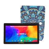 LINSAY 7 Quad Core 2GB RAM 32GB Storage Android 12 WiFi Tablet with case Mandala Blue Leather Case