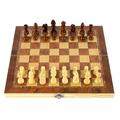 TBOLINE 3 in 1 Chess Checkers Backgammon Set Wooden Chess Pieces Case Board Game