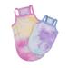 Walbest Pet Dog Vest Rainbow Tank Top Dog Summer Camisole Pet Clothes Puppy Costume for Small Medium Large Dogs Puppy