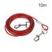 Dual-head Pet Tie-out Leash Dog Tie Out Cable for Medium Large Dogs Camping Outdoors Activities 3 Sizes 3m/5m/10m