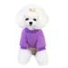 YUEHAO Pet Supplies New Carrot Sweater Cute Dog Clothing Small and Medium-sized Dog Pet Clothes Purple