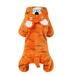 FRCOLOR Pet Costume Dog Halloween Suit Dog Tiger Costume Dog Jumpsuit Pet Puppy Supplies - Size XS (Orange)