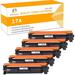 Toner H-Party Compatible Toner Cartridge Replacement for HP 17A CF217A for HP Laserjet Pro M102w M102a MFP M130nw M130fw M130fn M130a Printer (Black 5-Pack )