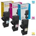 LD Compatible Toner Cartridge Replacement for Kyocera TK-5232 (Cyan Magenta Yellow 3-Pack)