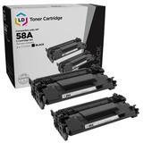LD Products Compatible Toner Cartridge Replacement / Compatible with HP 58A / CF258A (Black 2PK with CHIP) for Laserjet Pro M404dn M404dw M404n MFP M428fdn MFP M428fdw New Working CHIP Installed