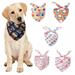 5PCS Pet Dog Bandana Collar Neckerchief Cotton Handkerchiefs Party Supply Fashion Accessories Supplies