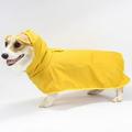 GOODLY Dog Raincoats for Dogs with Reflective Strip Hoodie Rain Poncho Jacket