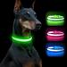 Yirtree Light up Dog Collar LED Dog Collar Flashing Dog Collar Adjustable Reflective Dog Collar Safety Glowing at Night