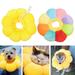 HEVIRGO Adjustable Pet Cat Dog Circle Collar Neck Cone Protection Supply Sunflower Shape