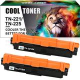 Cool Toner Compatible Replacement for Brother TN-221 TN-221BK TN221 Toner Cartridge for MFC-9340CDW MFC-9130CW HL-3170CDW MFC-9330CDW HL-3140CW Printer Ink (Black 2-Pack)