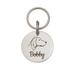 Anavia Stainless Steel Double Sided Round Name - Dog Portrait Picture Engraved Dog & Cat ID Tag Silver S