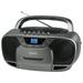 JENSEN CD-590-GR 1-Watt Portable Stereo CD and Cassette Player/Recorder with AM/FM Radio and Bluetooth (Gray)