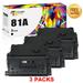 Toner Bank Compatible 81A Toner Cartridge Replacement for HP 81A CF281A 81X CF281X High Yield MFP M605 Toner M605n M605dn M605x M606 M606n M630 Printer Ink (Black 3-Pack)