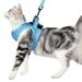 Cat Harness and Leash Set Escape Proof Safe Cat Vest Harness for Walking Outdoor Adjustable Soft Mesh Breathable Body Harness Easy Control for Small Medium Large Cats