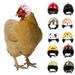 Visland Hens Helmet Chicken Helmet Pet Safety Helmet Funny Parrot Helmet Chicken Bird Hat Headwear Small Pet Hard Hat Pet Helmet Costumes Accessories for Chicken Bird Parakeet