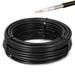RG58 Extension Cable 50FT MOOKEERF Flexible Low Loss Coaxial Cable for Wired &Wireless Network Router 4G Antenna Black Cable Impedance 50 Ohm RG58 RF Coax Pigtail Cable