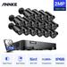 ANNKE Surveillance Camera System 16 Channel 5-in-1 DVR with 1TB Hard Drive 10pcs Wired 1080p HD Indoor Outdoor Cameras with IR Night Vision