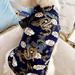 Truelife Dog Clothes Cat New Chinoiserie New Year Clothes Chinese Costume Pet Clothes Blue XL