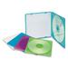 Innovera Slim CD Case Assorted Colors 10/Pack