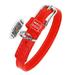 WAUDOG Glamour Plus Soft Leather Dog Collar | Dog Collars for Small Medium Large Dogs Lightweight & Soft Padded Leather Collar with Beautiful Colors | Handmade with Real Genuine Leather - Red