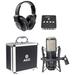 AKG P420 Studio Condenser Recording Microphone+Headphones+4-Channel Amplifier