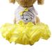 iopqo pet sweater summer breathable pet dog cat dress fruit princess summer breathable dress clothes yellow xxl