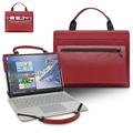 Dell XPS 13 2-in-1 7390 Laptop Sleeve Dell XPS 13 2-in-1 7390 Laptop Leather Protective Case with Accesorries Bag Handle Laptop Case for Dell XPS 13 2-in-1 7390 (Red)