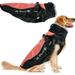 Atopoler Dog Coat Soft Warm Dog Jacket Waterproof Dog Clothes with Reflective Strips and Zipper Outdoor Puppy Winter Outfit Vest with Harness Hole for Small Medium Large Dogs