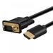 Angmile HDMI to VGA Gold-Plated HDMI to VGA 6 Feet Cable Compatible for Computer Desktop Laptop PC Monitor Projector HDTV Xbox and More