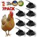 Creative Chicken Helmet 7 Pieces Chicken Hats for Hens Tiny Pets Funny Chicken Accessories Adjustable Elastic Strap Fashion Feather Hat for Rooster Duck Parrot Poultry Stylish Show Costume
