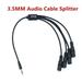 3.5mm Headphone Splitter Cable ONXE 1/8 Inch AUX Stereo Jack Audio Splitter 1 Male to 2 3 4 Female Adapter Cable for iPod Mp3