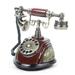 Oukaning Retro Vintage Antique Telephone Rotary Dial Desk Phone Wired telephone Redial Home Decor Durable