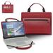 Asus Chromebook Flip C302CA 12.5 Laptop Sleeve Leather Laptop Case for Asus Chromebook Flip C302CA 12.5 with Accessories Bag Handle (Red)