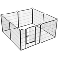 Yaheetech 31.5 H 24 Panels Heavy Duty Dog Playpen Outdoor & Indoor Black