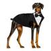 ROZKITCH Dog Tuxedo Formal Dog Bow Tie Shirt and Bandana Set Dog Wedding Party Costume for Medium and Large Dogs