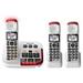 Restored Panasonic KX-TGM420W + (2) KX-TGMA44W 3 Handset Amplified Cordless Phone (Refurbished)